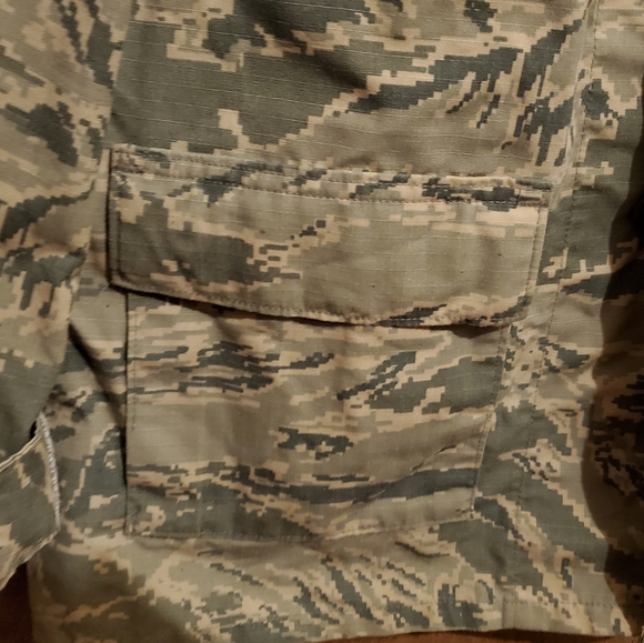 US Air Force Camo Uniform Jacket/Shirt Button Up Size 40R - Picture 7 of 13